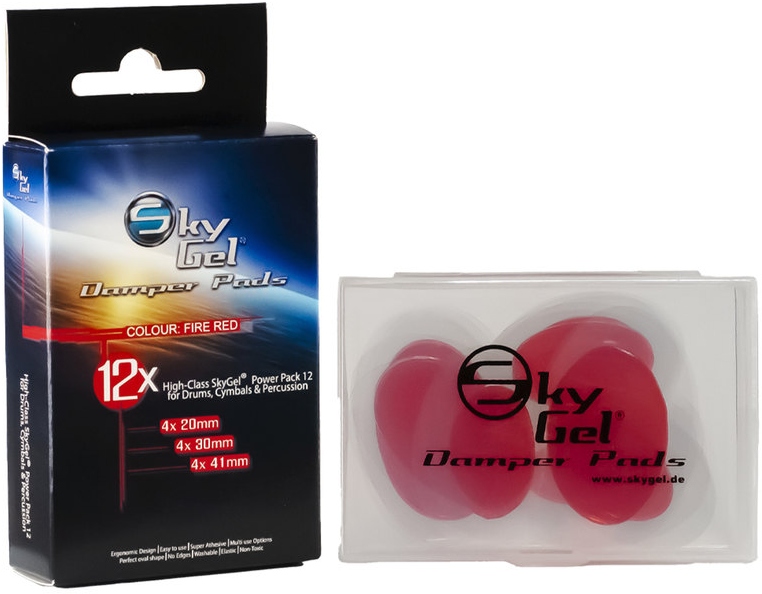 SKY Music Damper Pads SkyGel Fire Red SG12FR